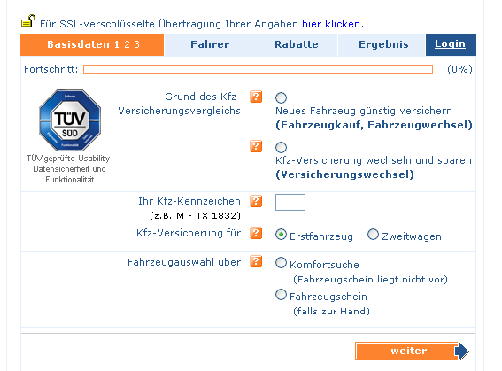 KFZ-Versicherung Tarifvergleich bei www.versicherung-broker.de